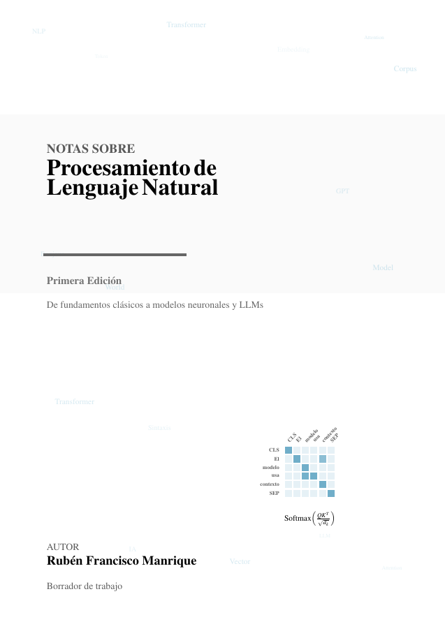 Portada del libro Notas de Procesamiento de Lenguaje Natural